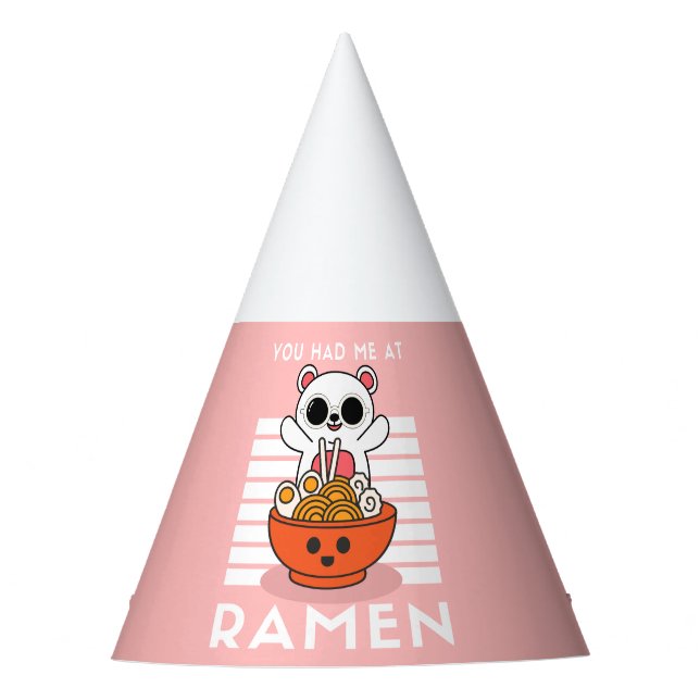 Gorro De Fiesta Cute Kawaii Ramen (Anverso)