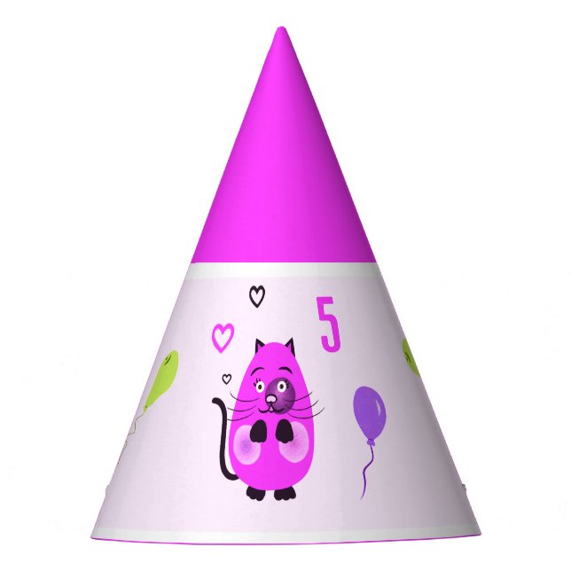 Gorro De Fiesta Cute lilac cat (Anverso)