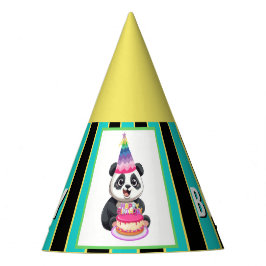 Gorro De Fiesta Cute Panda Happy Birday