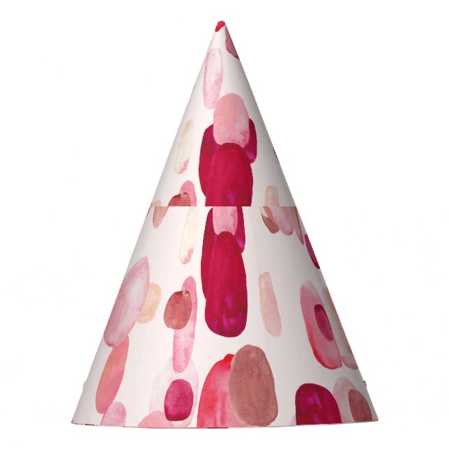 Gorro De Fiesta Cute Rosa Red Spots Seamless (Anverso)