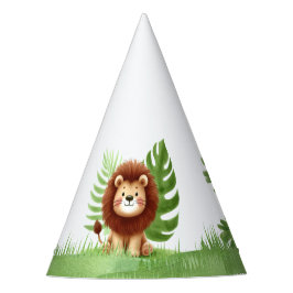 Gorro De Fiesta Cute Safari Lion Birthday