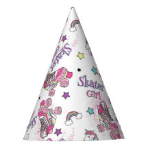 Cute Skater Girl Unicorn Roller Skate Pattern