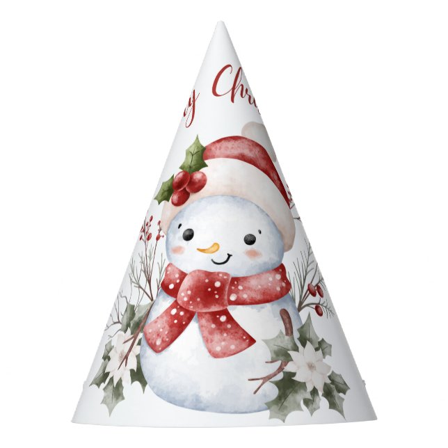 Gorro De Fiesta Cute Snowman Christmas Party Hat (Anverso)