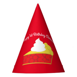 Gorro De Fiesta Cutie Pie Cherry Primer Fiesta de cumpleaños Tema