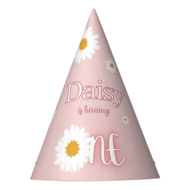 Gorro De Fiesta Daisy 1st Birthday (Anverso)