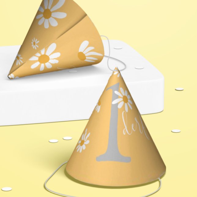 Gorro De Fiesta Daisy Hippie Bebé Primer Cumpleaños Maravilloso (Subido por el creador)