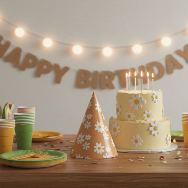 Gorro De Fiesta Daisy Retro birthday party hats (Subido por el creador)