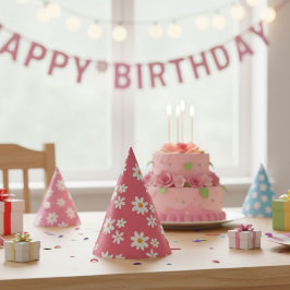 Gorro De Fiesta Daisy Retro birthday party hats