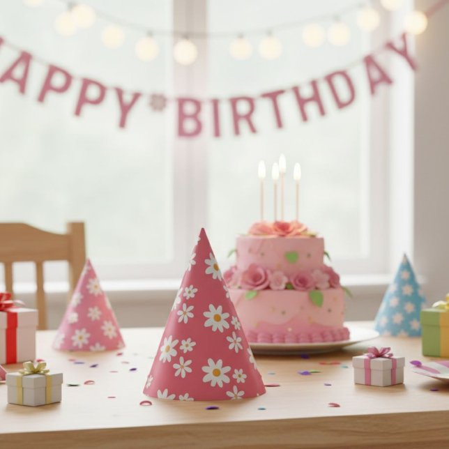 Gorro De Fiesta Daisy Retro birthday party hats (Subido por el creador)