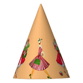 Gorro De Fiesta Damas de época de 1950 navidades