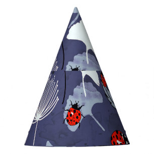 Gorro De Fiesta Dandelion Ginkgo: Dibujo a mano abstracta