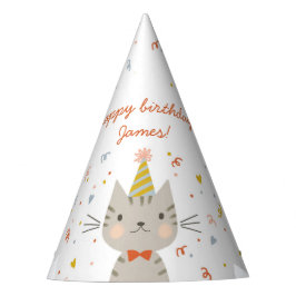 Gorro De Fiesta Dapper Kitty Birthday