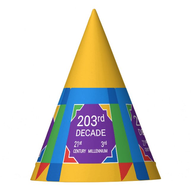 Gorro De Fiesta Decenio 203 (Año Nuevo 2021-2030) (Anverso)