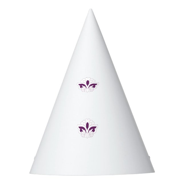 Gorro De Fiesta Decoración magenta Reddish (Anverso)