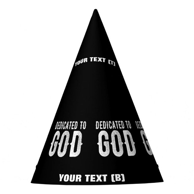 GORRO DE FIESTA DEDICADO AL TEXTO BLANCO DEL PERSONALIZABLE GUAY D (Anverso)