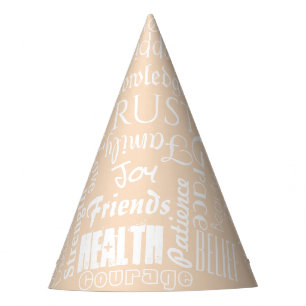 Gorro De Fiesta Deseos Inspiradores Nombres o Palabras Personaliza