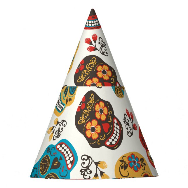 Gorro De Fiesta Día de Muertos, sin fisuras. (Anverso)