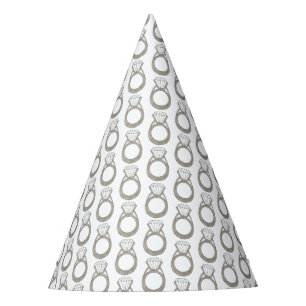Gorro De Fiesta Diamond Ring Bridal Shower Bachelorette