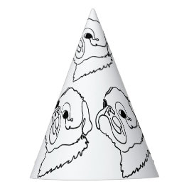 Gorro De Fiesta Dibujo de arte de línea personalizable