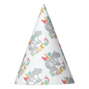 Gorro De Fiesta Dibujo Hippo gris intenso de HipP