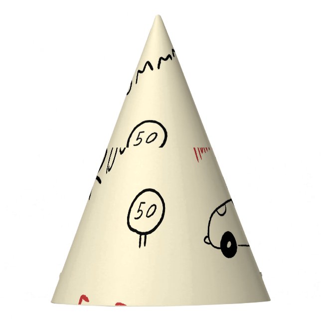 Gorro De Fiesta Dibujos de coches sin problemas: Hoja de cama para (Anverso)