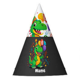 Gorro De Fiesta Dino Kids de cumpleaños personalizados