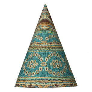 Gorro De Fiesta Diseño árabe de Fabric Paisley Oriental