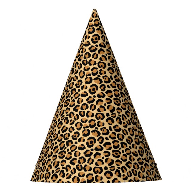 Gorro De Fiesta Diseño de la serie 6 de Leopardo clásico (Anverso)