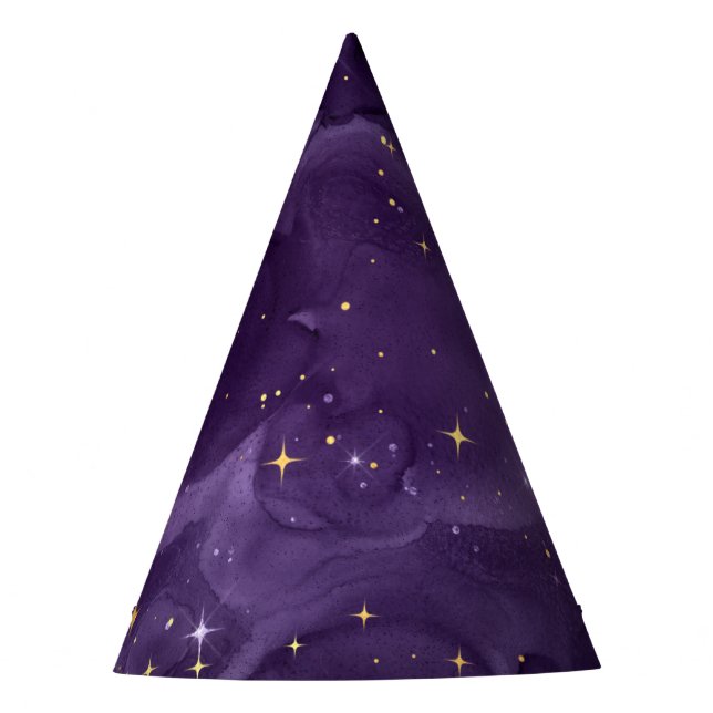 Gorro De Fiesta Diseño de la serie Purple Galaxy 8 (Anverso)