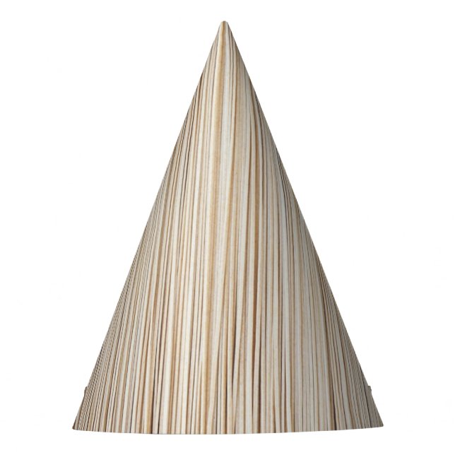 Gorro De Fiesta Diseño de líneas marrón abstractas y simples (Anverso)