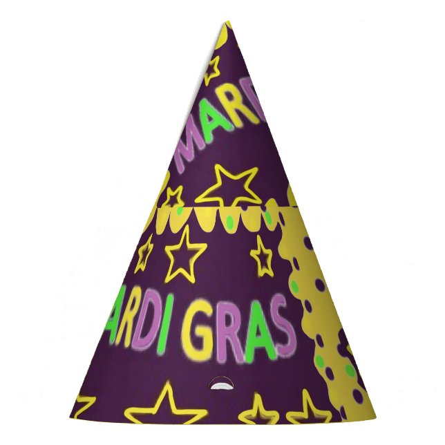 Gorro De Fiesta Diseño de Mardi Gras (Izquierda)