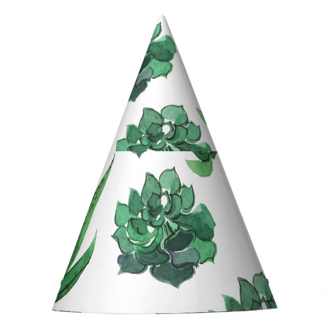 Gorro De Fiesta Diseño de patrones sin inconvenientes de acuarela (Anverso)
