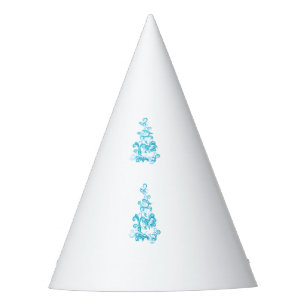 Gorro De Fiesta Diseño decorativo azul bola, turquesa medio