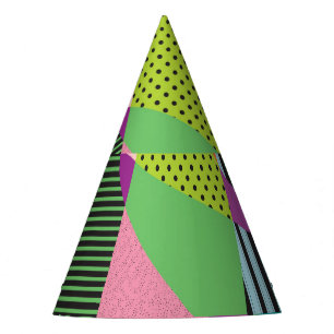 Gorro De Fiesta Diseño moderno de marco Memphis creativo