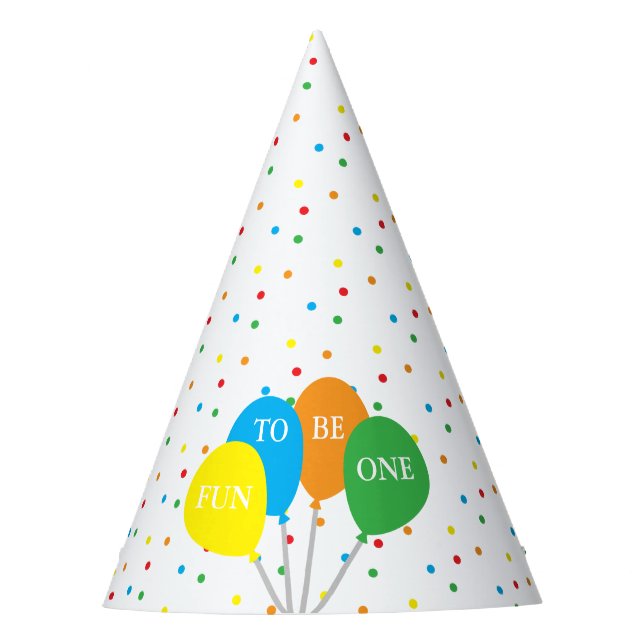 Gorro De Fiesta Diversión al cumplir 1 año (Anverso)