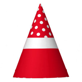 Gorro De Fiesta Diversos puntos de polka blanco coincidentes con e