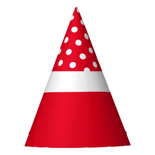 Gorro De Fiesta Diversos puntos de polka blanco coincidentes con e (Anverso)