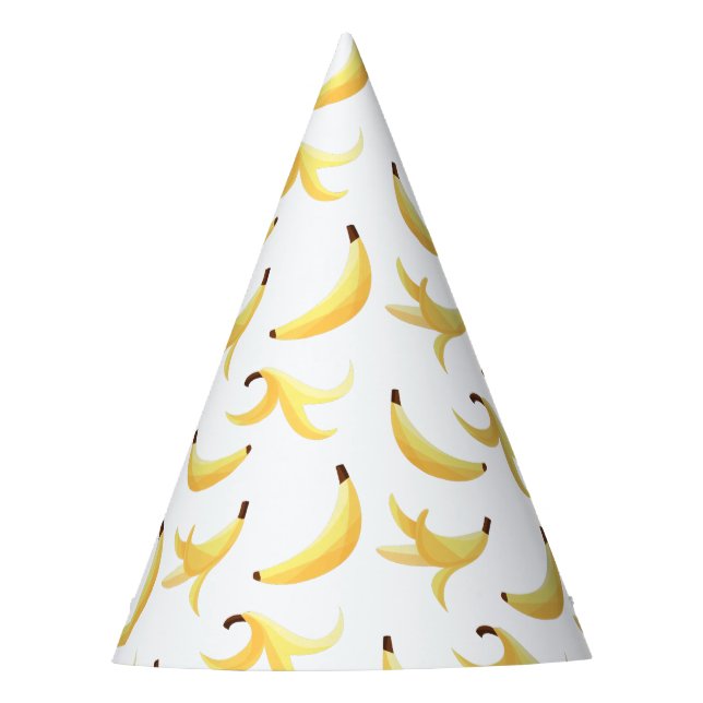 Gorro De Fiesta Divertido patrón de fiesta con chistes de plátano  (Anverso)