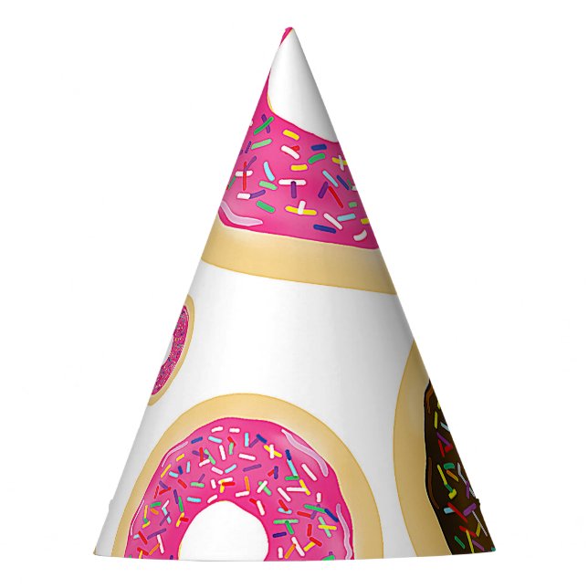 Gorro De Fiesta Donas con Sprinkles Rosadas y Marrones Fiesta de C (Anverso)