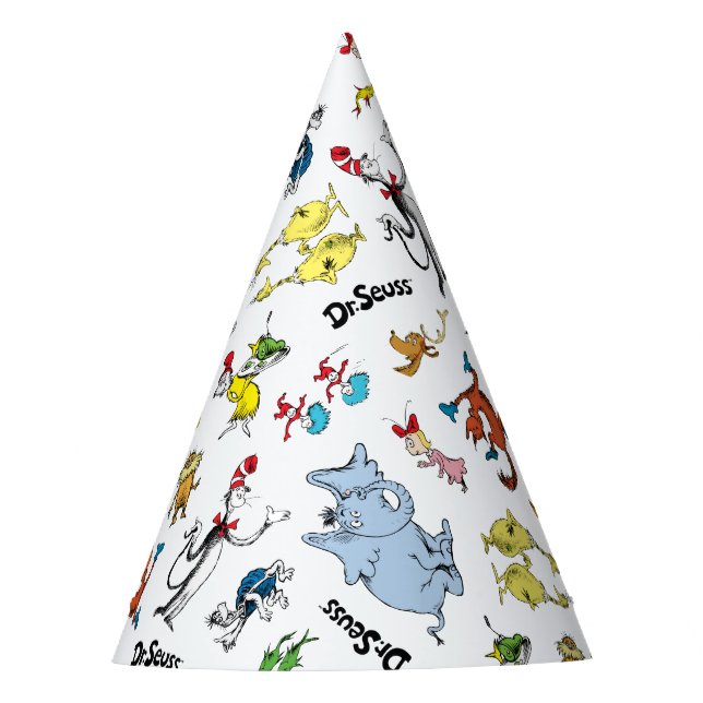 Gorro De Fiesta Dr. Seuss Character Confetti | Cumpleaños de los n (Anverso)