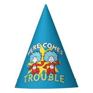 Gorro De Fiesta Dr. Seuss   Cosa Uno Cosa Dos Aquí Viene el Proble