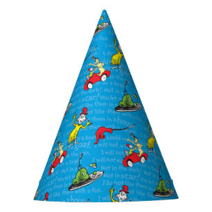Gorro De Fiesta Dr. Seuss Patrón de cuento de Huevos Verdes y Ja