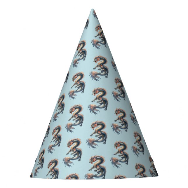 Gorro De Fiesta Dragón Acuático (Anverso)
