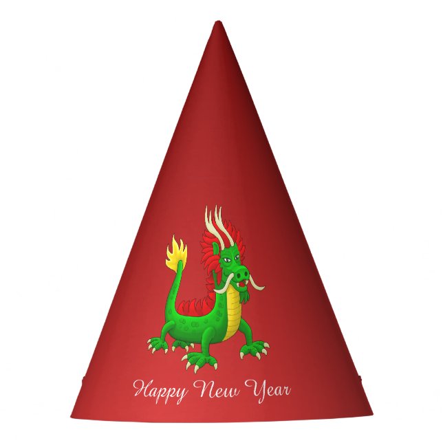 Gorro De Fiesta Dragón del Año Nuevo Chino (Anverso)