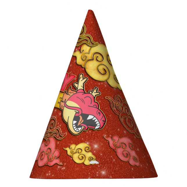 Gorro De Fiesta Dragón Nubes Afortunadas Año Nuevo Chino (Derecha)