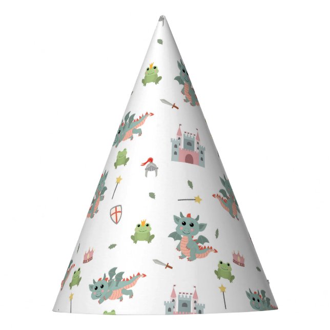 Gorro De Fiesta Dragones Caballeros Castillo Medieval (Anverso)