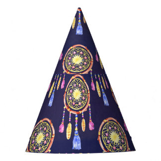 Gorro De Fiesta Dreamcatchers Fethers Watercolor Seamless Textura