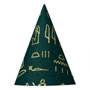 Gorro De Fiesta Egipto Dorado: Tipografía de jeroglíficos Egipto