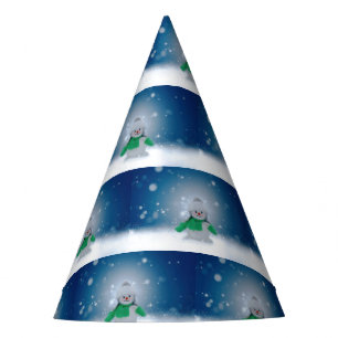 Gorro De Fiesta El adorable personaje de muñeco de nieve de Navida