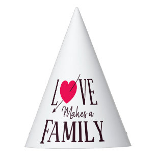Gorro De Fiesta El amor hace a una familia - fuentes del fiesta de